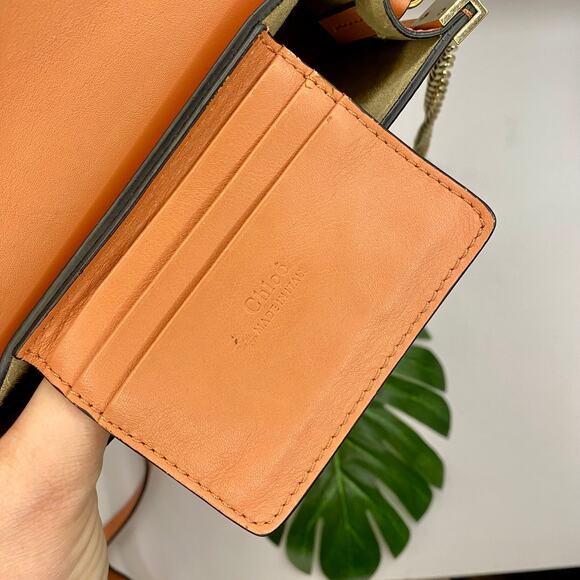 Chloe Mini Faye WOC Wallet on Chain Leather Crossbody Bag Purse Chloé Micro - Picture 8 of 12